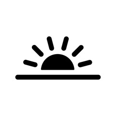 日の出のアイコンイラスト