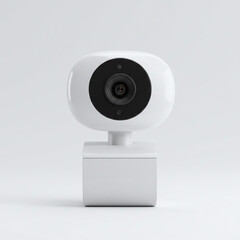 White Webcam on White Background