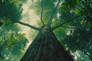 Naklejka premium Majestic forest canopy