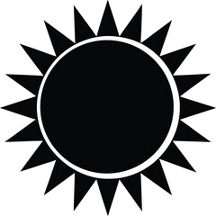 solar eclipse icon vector illustration