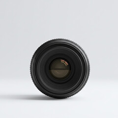 Camera Lens on White Background