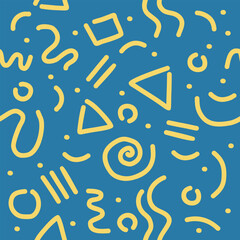 Abstract background with hand drawn pattern design