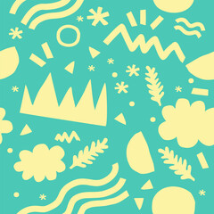 Naklejka premium Abstract background with hand drawn pattern design