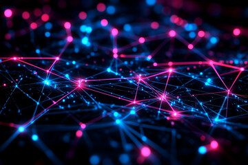 Obraz premium Abstract dark blue pink purple bokeh background texture