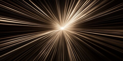 Obraz premium Abstract Burst of Light Dynamic Radial Lines Golden Rays Energy Background