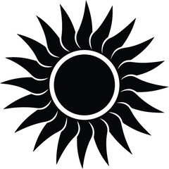 sun icon vector illustration