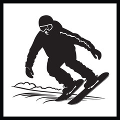 Fototapeta premium Softball Sports Silhouette Vector