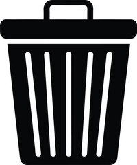 Trash Can Icon Vector Illustration