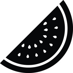 watermelon slice icon vector illustration