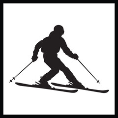 Skydiving Silhouette Clipart Vector