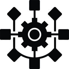 workflow automation icon vector illustration