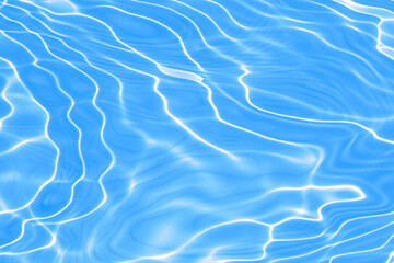 A vivid depiction of light reflecting on the surface of a blue water body with gentle ripples