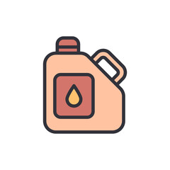 Illustration Of Automotive Lubricant Container On Transparent Background