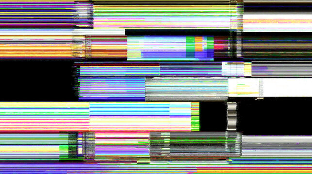 Digital Glitch: The abstract expression of digital data corruption, a cascade of color and form. A visualization of the disruption, corruption, and decay.