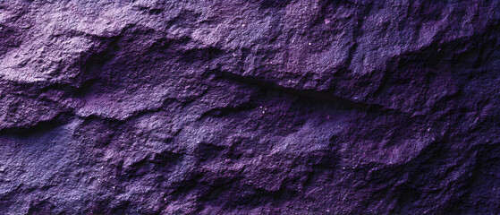 Chunky Deep Purple Lilac Rough Stone Texture Background with Prominent Features, Versatile for Website Banners, Fashion Editorials and Print Media, Intricate Details
