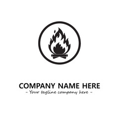 Fire Logo Company Design Illustration Vector Graphic Image