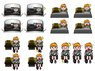 壱A：運転表情集 多国籍女性Aまとめ CS3