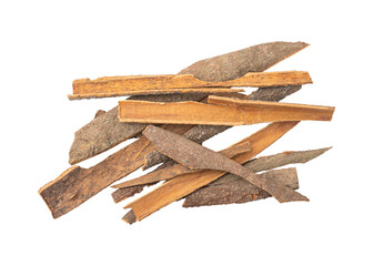 Cinnamon sticks isolated on transparent background	