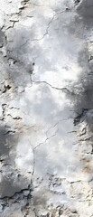 Weathered gray grunge stone texture with cracks on isolated background, abstract concrete wall for banner and print advertising, crystal clear