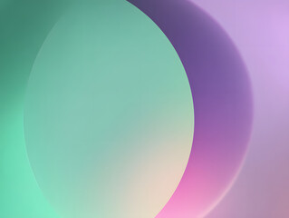 Abstract smooth gradient background with soft transitions of mint, teal, blue, violet, and purple, excellent for banners, fashion, advertisement, and print graphics