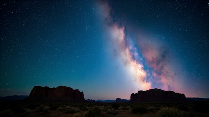the wonderful night sky above new mexico desert