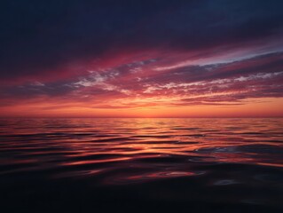 Fototapeta premium Sunset over calm water