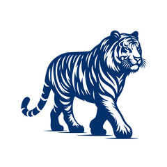 Fototapeta premium Majestic Blue Tiger A Powerful Symbol of Wild Nature