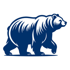 Naklejka premium Majestic Blue Bear A Powerful Symbol of Nature's Strength and Wild Beauty