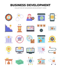 Collection of Business Development Icons. Boost Your Business Growth with 25 Essential Icons
