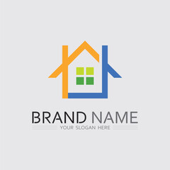 Modern House Logo Vector Design for Real Estate Business