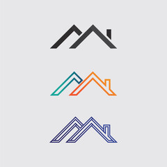 Real Estate Location Pin Logo with Home Icon