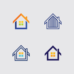 Cabin Logo Vector for Vacation Rental Services