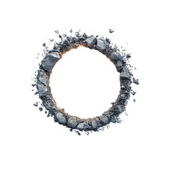 Obraz premium Glowing Stone Ring Abstract Background