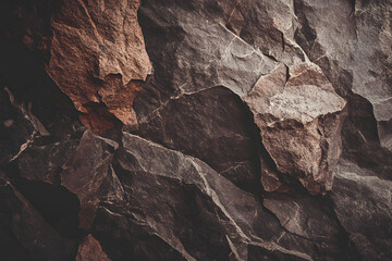 Obraz premium Red brown natural stone surface texture with cut out background, highly detailed rock backdrop for website banner and print advertisement design