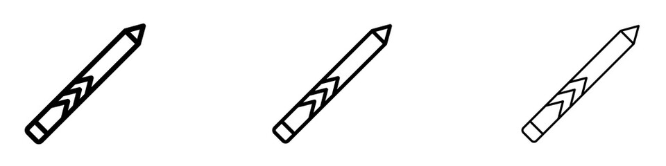 Eyeliner icons. modern minimalist symbol outline vector flat style