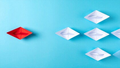 blue envelope with red 