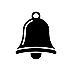Notification Bell Stencil Icon Vector Illustration for Alerts UI