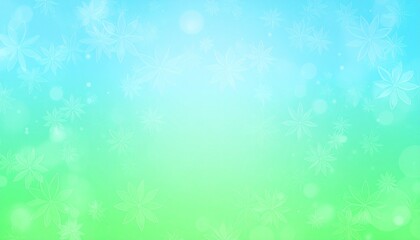 Seafoam green & light blue flower background.