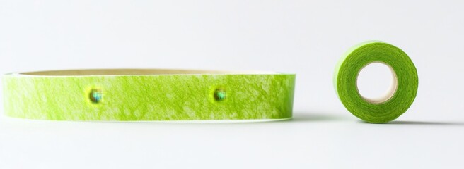 Obraz premium Lime green decorative tape