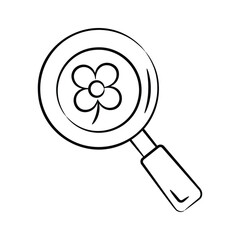 Have a look at this trendy hand drawn icon of research