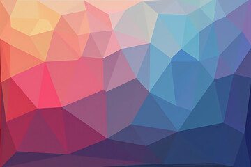Obraz premium Abstract low poly geometric background with vibrant colors suitable for digital design projects