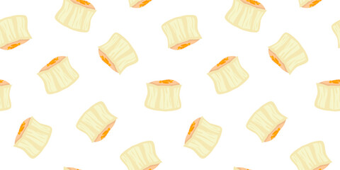 Siu Mai (Shumai) Chinese dumplings illustration pattern background. dumpling pattern background. Dim sum pattern background. Masala Momos illustration.