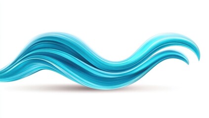Abstract blue flowing waves design