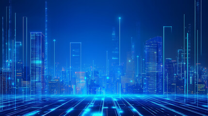 Fototapeta premium abstract blue background