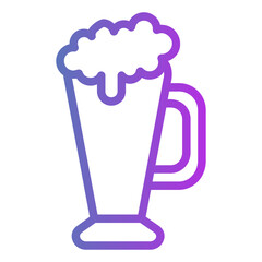 toasted beer Gradient icon