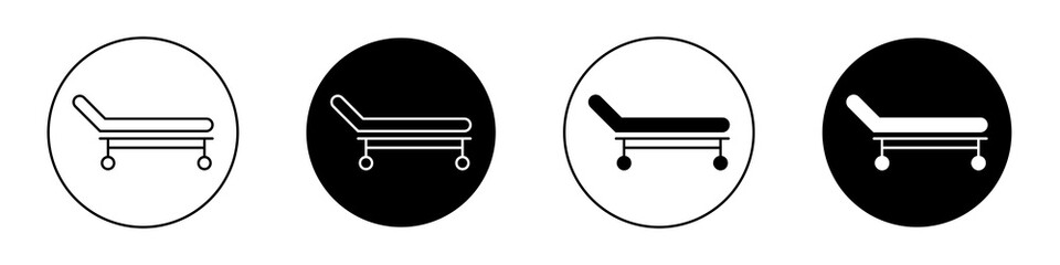 Stretcher flat illustration of vector icon on white background.