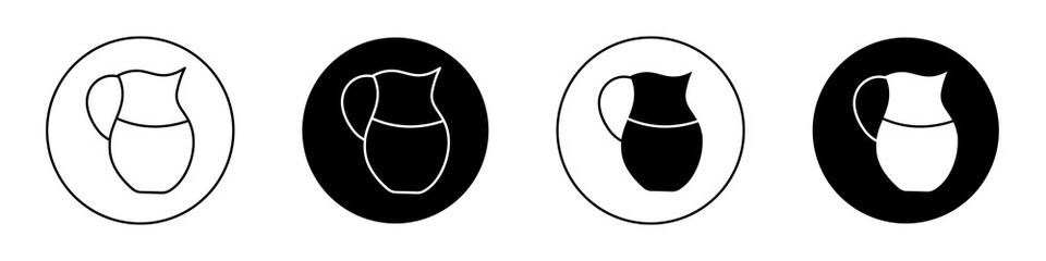 Jug flat illustration of vector icon on white background.
