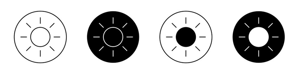 Brightness flat illustration of vector icon on white background.
