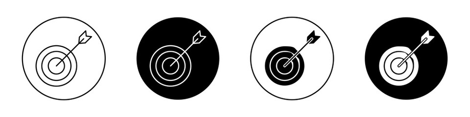 Aim flat illustration of vector icon on white background.