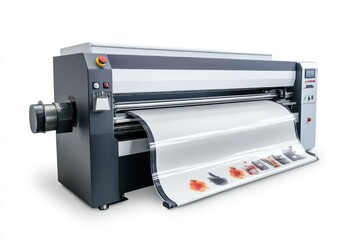 lamination machine for banner finishing isolate on white background